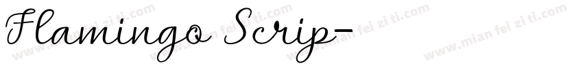 Flamingo Scrip字体转换